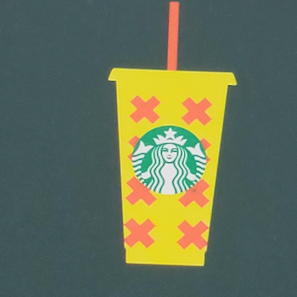 New Set of Reusable rare Starbucks venti 24 ounce  cold cup set - Picture 7 of 11